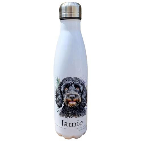 Personalised Cockapoo Water Bottle, Gift for Puppy Lover, Thank you present for Dog Owner, Gym Bottle, Outdoor Lifestyle Insulated Bottle