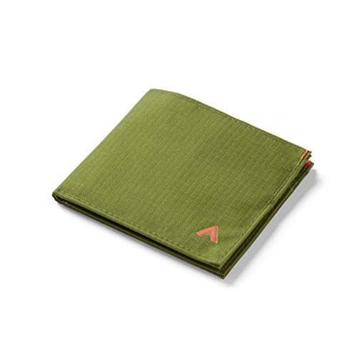 Image of Allett Nylon Front Pocket ID Wallet, Cala Green | Vegan Front Pocket Bifold | Made With Moisture Wicking Nylon | Holds Up + /- 12 Cards