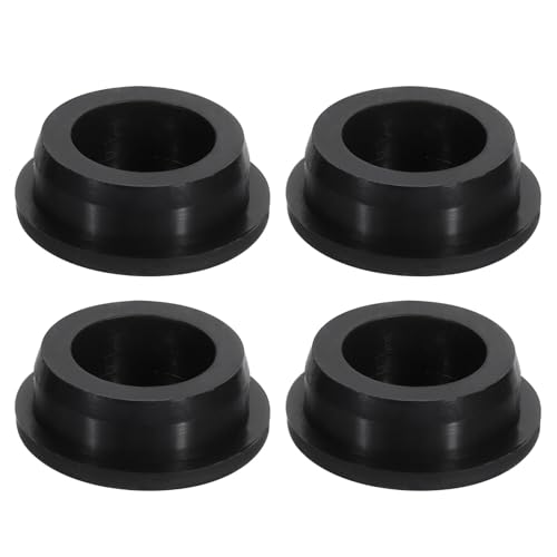 Image of uxcell 4 Pcs Black Plug Holes, Waterproof Rubber Button Plug for 31mm / 1.22 inch Hole