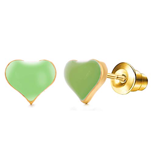 Image of 33 Pairs Stainless Steel Cartoon Earrings for Girls - Hypoallergenic Colorful Stud Earing Set, Mix & Match Cute Earring for Teens, Kids, Doll Dressup Accessories
