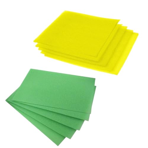 WheatThrive Kühlschrankeinlagen, Kühlschrankschubladenmatten, feuchtigkeitsabsorbierende Pads, Crisper-Protektoren, 30,5 x 38,1 cm, zuschneidbare Schwammblätter für Obst und Gemüse, 10 Stück