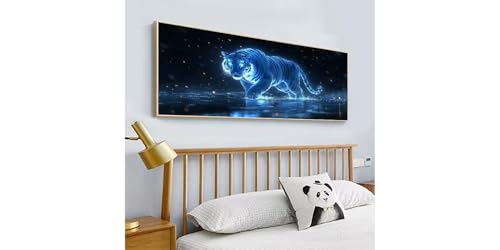 5D Diamond Painting Tigre Aurora Solution Anti-Stress et Décoration Maison