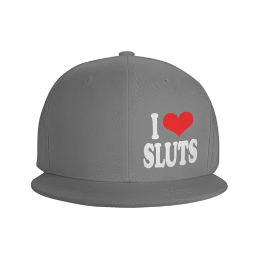 I Love Sluts Adjustable Outdoor Baseball Hat Flat Hat3