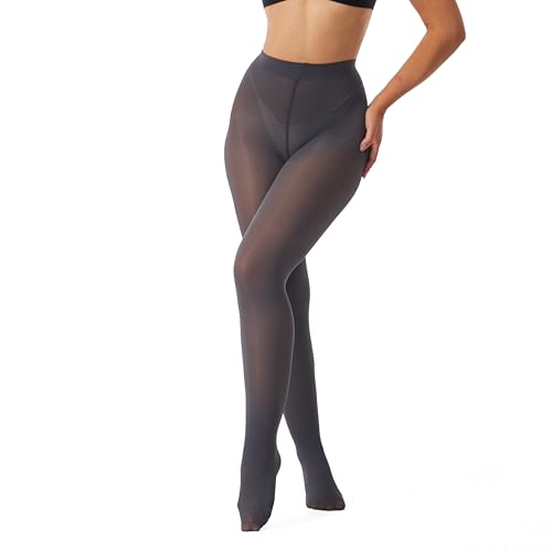 Image of Frola Semi Opaque Tights for Women 40 Denier Matte Solid Color Pantyhose Soft Stockings Nylons Under Dress