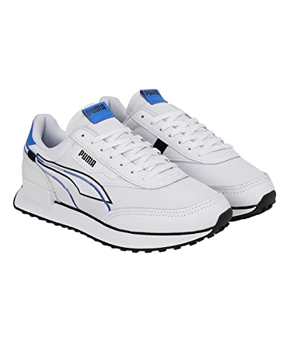 Image of Puma Unisex-Adult Future Rider Twofold Sneaker, White-Black, 7 UK