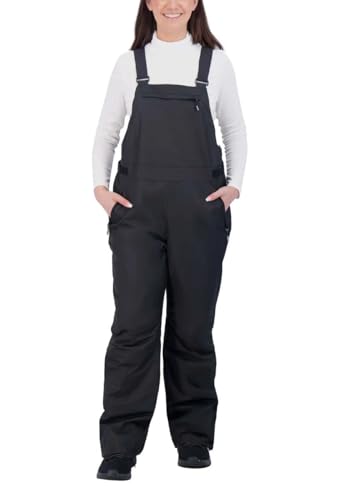 Gerry Women's Snow Bib Pants (Black, Medium)