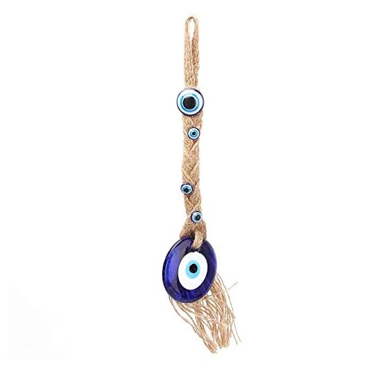 Hztyyier Amuleto Turco de Ojo Azul Mal de Ojo de la Amuleto Turco Buene Suerte con para la Buena Decoración de la Pared de la Sala de Estar Ojo de la Suerte Regalo