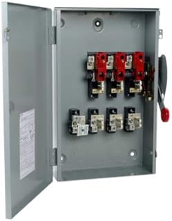 Cutler-Hammer DG324NRK General Duty Cartridge Fuse Safety Switch, 240 V, 200 A, 3PST, 3 Poles