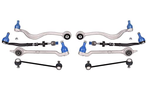 8 Pcs Front Suspension Control Arm Kit Stablizer Link Tie Rod Ends for BMW E39 525i 528i 530i 5 series