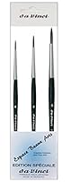 Da Vinci Serie 373 (3373), Set 3 Pinsel rund Synthetik, 0, 2, 4