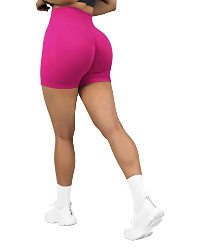 Image of SUUKSESS Women Seamless Booty Shorts Butt Lifting High Waisted Workout 3 inch