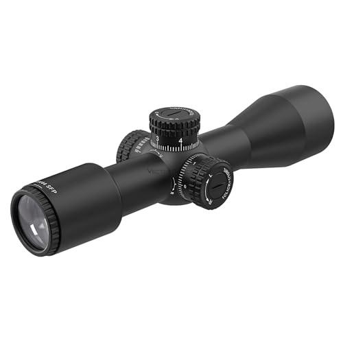 Vector Optics Veyron 10x44mm Fixed Magnification, Ultra Short, 30mm Tube Riflescope Second Focal Plane Compact Tactical Rifle Scope Sharp Clear m.p.h Wind Corrections
