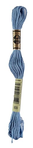 Image of DMC 6-Strand Embroidery Cotton Bundle - Delft Blue Color Family - 4 Skeins of Thread - 8.7yd Skeins
