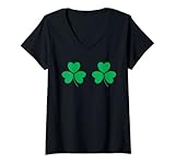 Photo Gallery donna shamrock st patricks maglietta con collo a v Photo Gallery donna shamrock st patricks maglietta con collo a v