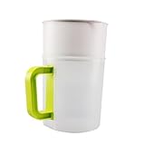 De rápido: diseñado para sujetarse de forma a las jarras, este filtro permite una separación de líquidos como leches de nueces y yogur utilizando la práctica herramienta de prensado, lo que resultados suaves y sin ensuciar, colador de leche de nueces, colador de filtro