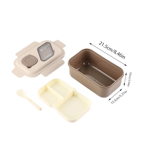 Auslaufsicherer, auslaufsicherer Lunchbehälter für Kinder | geteilter, mehrschichtiger Lunchbehälter 1600 ml, mikrowellengeeignet, spülmaschinenfest und konge