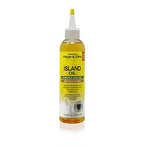 Jamaican Mango & Lime - Island Oil 237ml (Pack of 1) - Lubricates scalps, Nourishes roots and strengthens locks. Helps soothe dry scalp. Sulphate and Paraben Free.