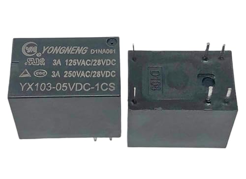 Composant relais 6 broches inverseur YX103-5VDC-1CS miniature pour circuit