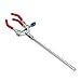 QANYEGN Three Jaw Clamp, Zinc Alloy Lab Retort Stand, Tunable Condenser Flask Clamp for Holding Bottles Test Tubes