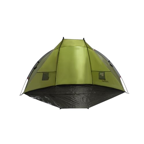ASFANES Beach Tent, Beach Shade Tent for 1-2 Person, Easy Setup and Portable Beach Shade Sun Shelter Canopy, Outdoor Fishing Cabana, Green.