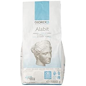 GLOREX 6 2407 434 Alabit, Plâtre à modeler, 1000g