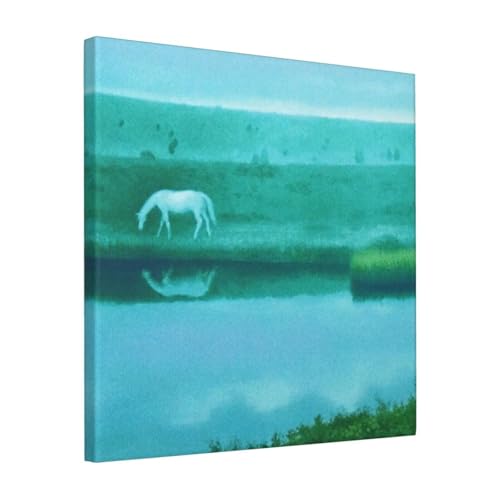 絵画 フレーム装飾画 東山魁夷 夕明り キャンバスアート アートパネル 壁画 壁掛け 絵 モダンアート 版画 壁飾り 世界の名画 ポスター 40x40cm