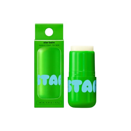 Starface Star Balm Hydrating Lip Moisturizer with Shea Butter Cocoa Butter and Coconut Oil Creamy Coconut Flavor (0.15 oz)