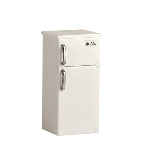 Luottus ミニ冷蔵庫 モデル レトロ アクセサリー 台所 キッチン ミニチュア 収納 小物入れ 雑貨 DIY 手作り おもちゃ ドールハウス用 装飾用 かわいい