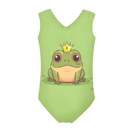 Image of Cartoon Pattern Kids Girls Bathing Suits One Piece Swimsuit Soft & Quick Dry, 5-14Years