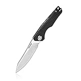 Harnds Harvest Pocket knife with 14C28N Steel Folding Knife with G10 Handle for Camping Hunting Surviral