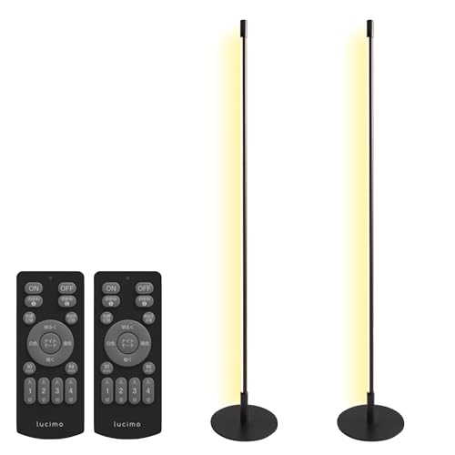VENTOTA ２個 フロアライト LED スタンドライト 間接照明 フロアスタンド ランプ 照明スタンド リモコン付き 調光 floor lamp ルームライト 寝室 floor light おしゃれ 北欧 フロアランプ フロアスタンドライト かんせつ照明 Liio (2個｜ブラック｜リモコン)