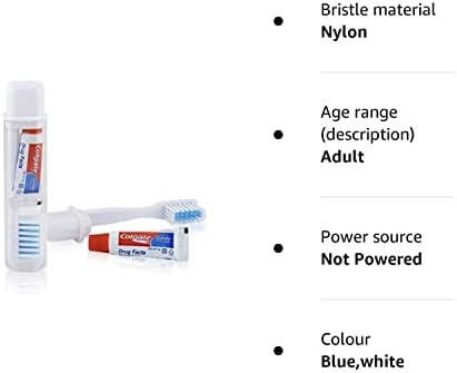 (3 Pack) Colgate Travel Dental Kit - Toothbrush & Cavity Protection Toothpaste 5G