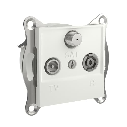 Schneider Electric Asfora TV-R-SAT-Dose, Endung 1dB, Unterputz, weiss, Artikelnummer EPH3570121D