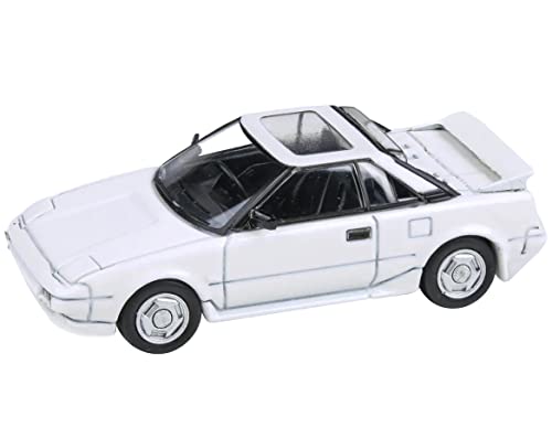 Modelo a escala 1/64 Toyota MR2 MK1 1985 Super White