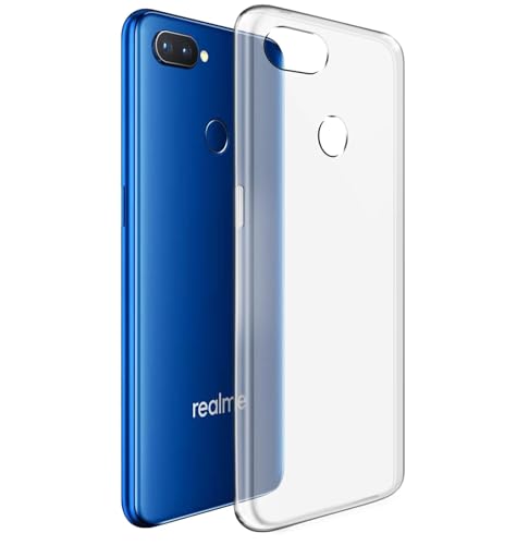 Image of Fashionury Crystal Clear Case for Realme 2 Pro | Yellowing Resistance | Transparent TPU Silicone | Raised Camera Lips | Slim Transparent Cover