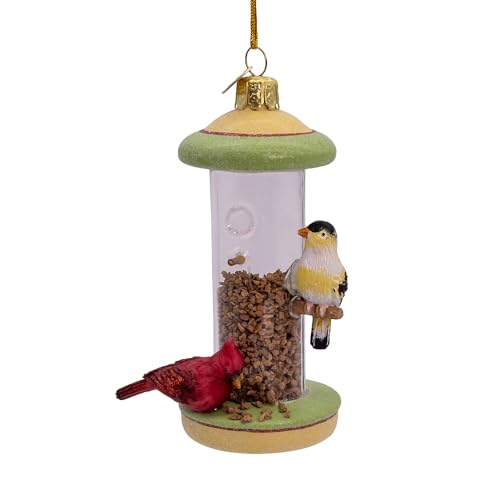 Kurt Adler 4.5-inch Noble Gems? Bird Feeder Ornament