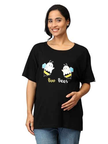 Image of The Mom Store Mom T-Shirt | Cotton | Pre and Post Pregnancy | Quirky Statements | Comfortable | Oversized