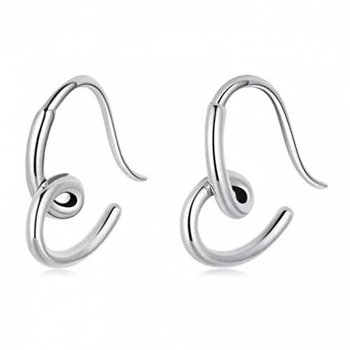 Heart Women Ear Studs Tiny Model Stud Earrings for Fine Jewelry