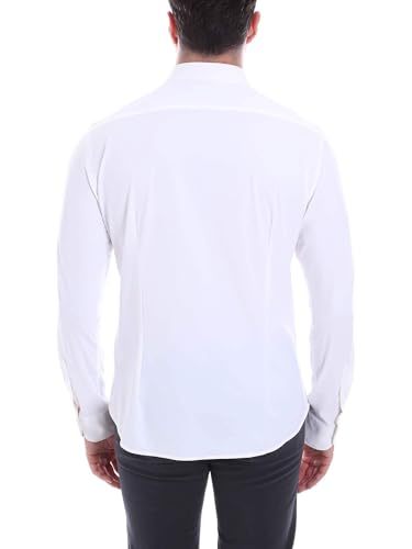 Chemise blanche Yes-zee C809-OQ00 anti-plis style chic - 3