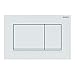 Geberit, Placca di comando Sigma30 115.883.01.1, per risciacquo a 2 quantità, colore bianco opaco, bianco 115883011