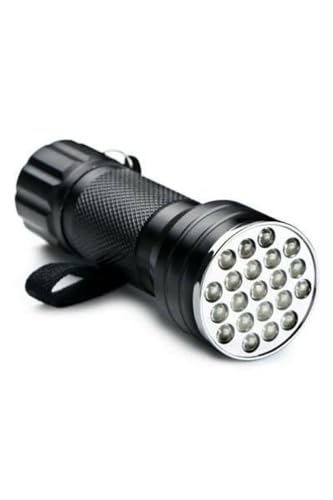 Uv Fener 21 Led Kehribar, Oltu Taşı Kontrolü-Ultraviyole Mor Renk Fener Pm-6351