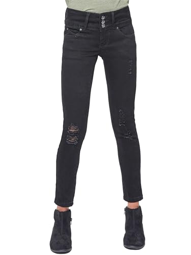 YMI Girls Girls Sustainable Wannabettafit 3-Button Skinny Jeans
