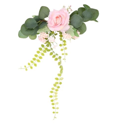 OFFSCH Cinta Sujetacortinas con Flor Artificial Rosa para Ventana Decoración Hogar Elegante y Sujeción Fácil para Salón Bodas y Eventos Compatible con Cortinas de Diferentes Grosores