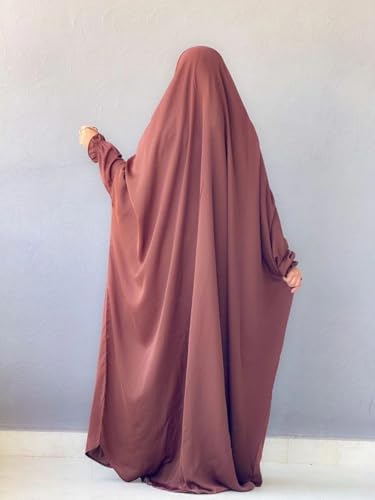 Image of NAZNEEN Saudi Jilbab Full Length and Noise Pc MATT NIDA Fabric with extra panel to cover face