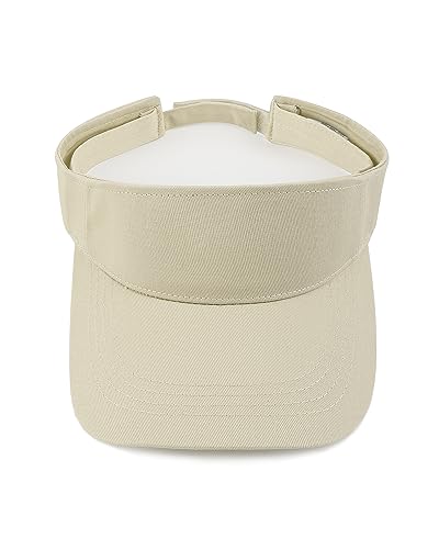 Image of Zylioo XXL Oversize Visor Hat,Large Athletic Cotton Sports Visor,Adjustable Small Solid Color Sun Cap