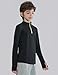 3 Pack Youth Boys Slim Fit Athletic Quarter Zip Pullover Shirts, Lightweight Long Sleeve Jackets Performance Tops (Set 1, X-Large)