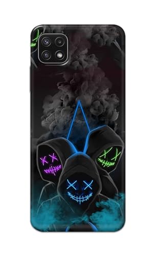 Image of PRINTFIDAA Printed Hard Back Cover Case for Samsung Galaxy A22 5G | A22s 5G | Samsung F42 5G Back Cover (Mask Man) -112