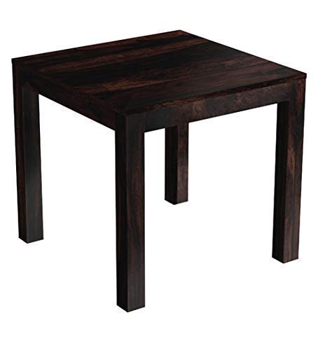 Image of JEENWOOD Solid Wood Dining Table 2 Seater | Dining Table with 2 Chairs | Dining Room Furniture | Sheesham Wood, Warm Chestnut Finish - Brown
