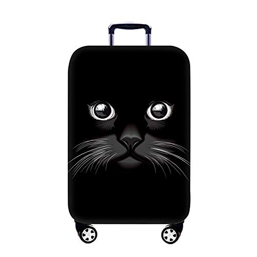 Preisvergleich Produktbild Elastisch Kofferhülle Kofferschutzhülle Waschbar Drucken Gepäck Cover, Chickwin Kofferschutz-Bezug Anti-Kratzer Staubdicht Kofferabdeckung Reisekoffer Hülle Luggage Cover (Cat,XL (29-32))
