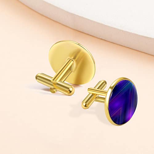 coole dromerige geometrie foto Manchetknopen voor mannen set gepersonaliseerd - Image 8